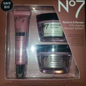 No7 restore& renew anti aging skincare system